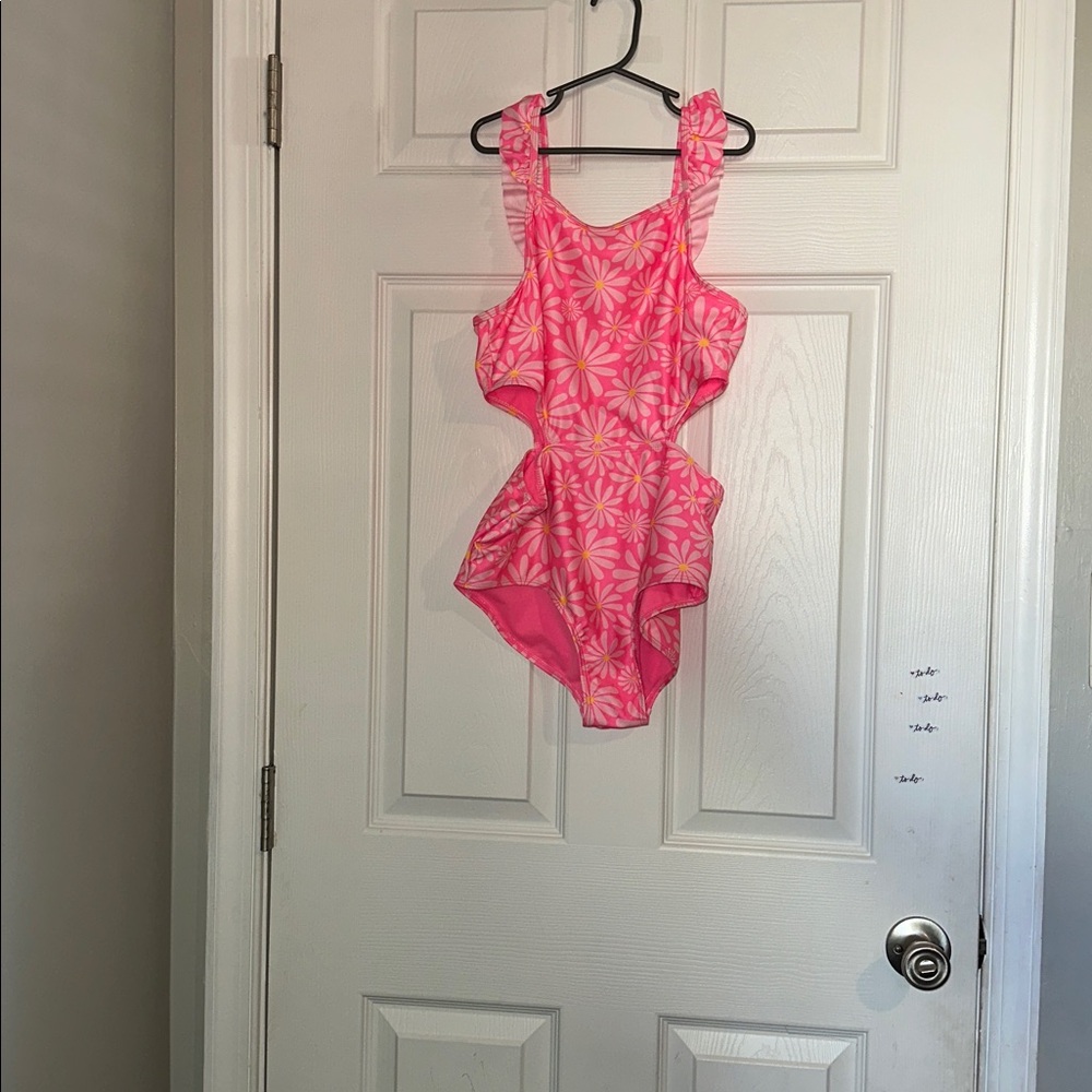 Wonder Nation Pink Floral Swimsuit